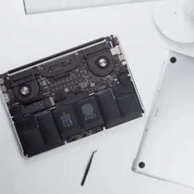 Fixing a laptop