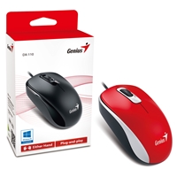 Genius Wired USB Mouse Red